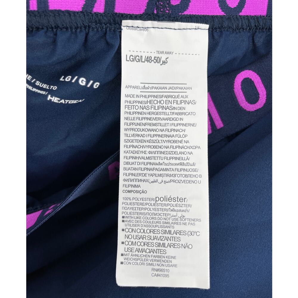 Under Armour Heat Gear Loose Shorts Elastic Waist Workout Gym Size Large NEW - Picture 7 of 10
